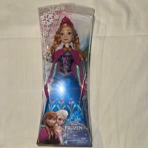 Mattel Disney Frozen Anna Doll - Blue and Pink